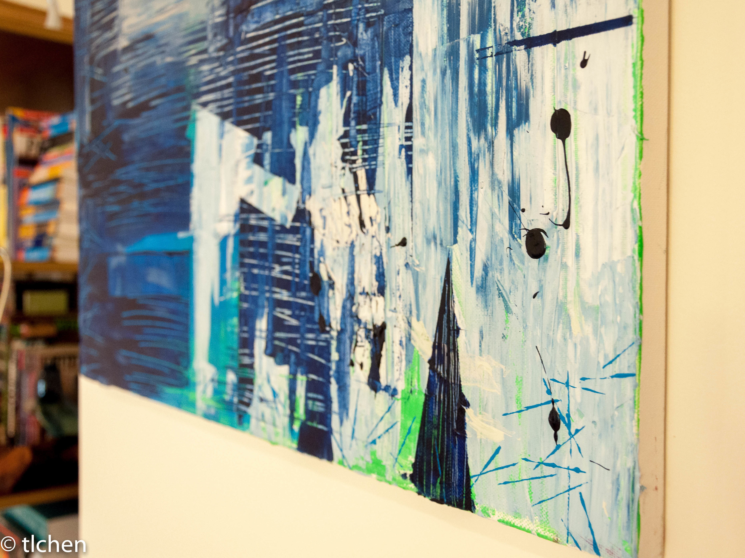 Abstract Acrylic Painting (Layers II) by Tara L. Chen