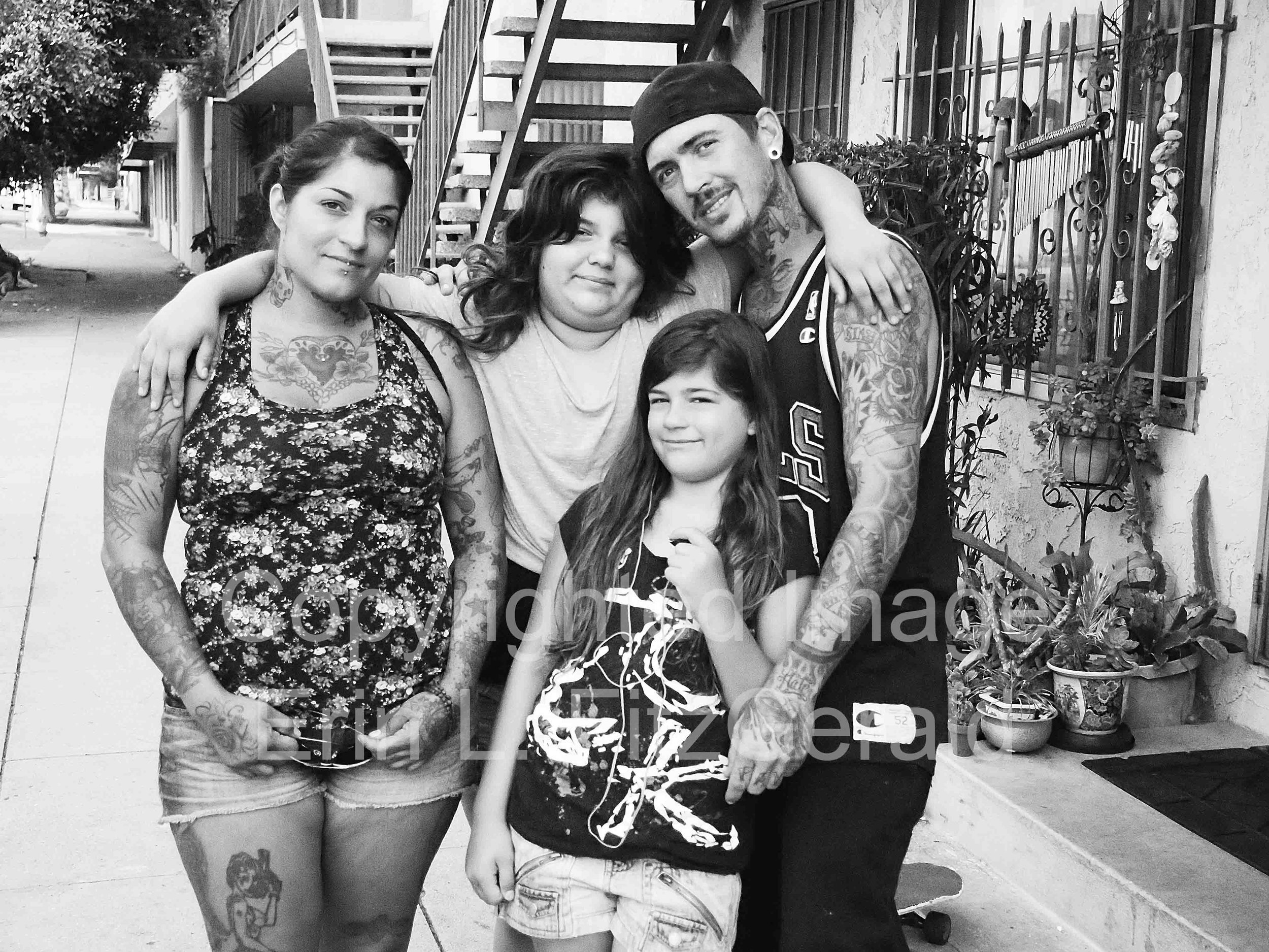  Tattooed Family, Venice, California, 2012 