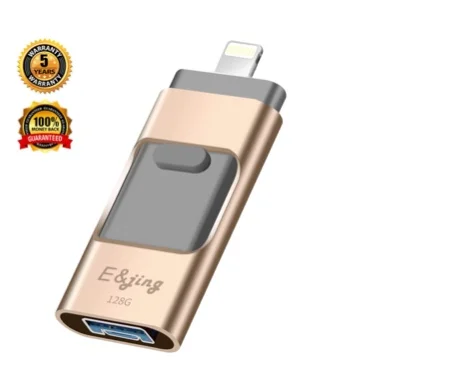 Our new flash drive has 3 connectors: Lightning, USB-A, and Micro-USB. A USB-C model is available by request only.