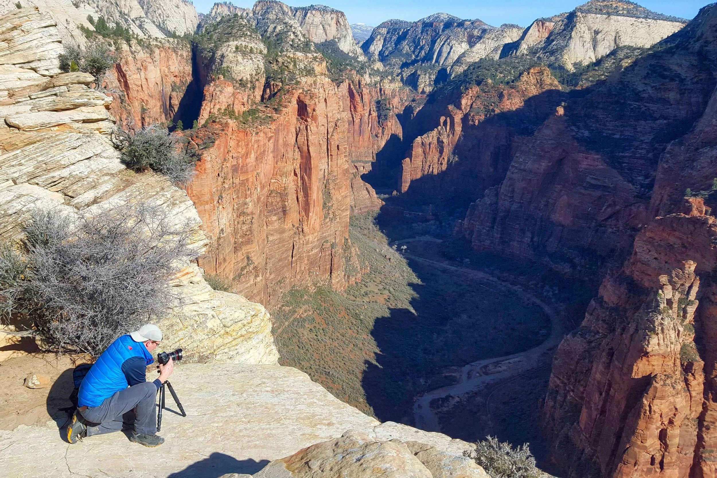 Top of Angels Landing in Zion National Park