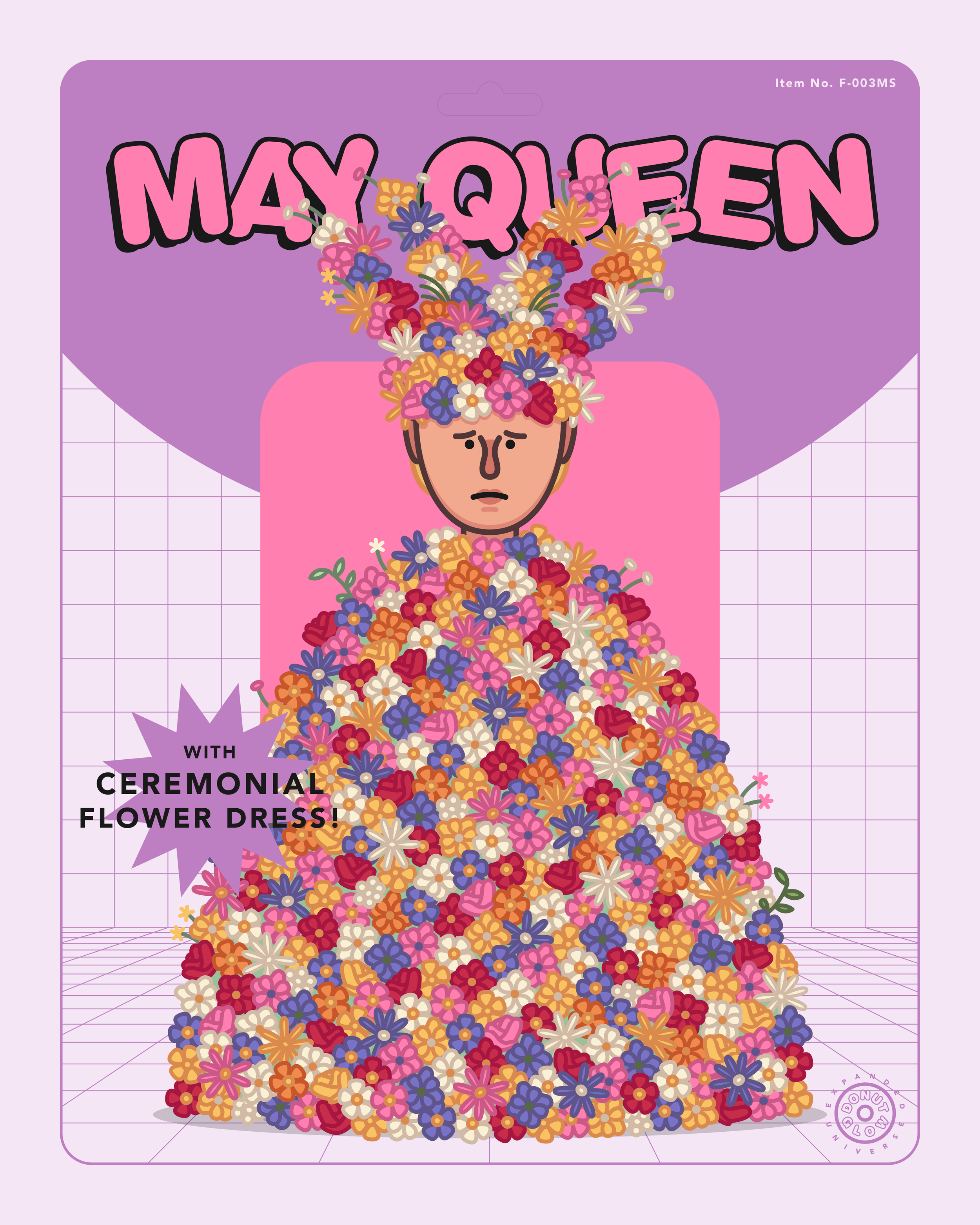 May Queen with Ceremonial Flower Dress