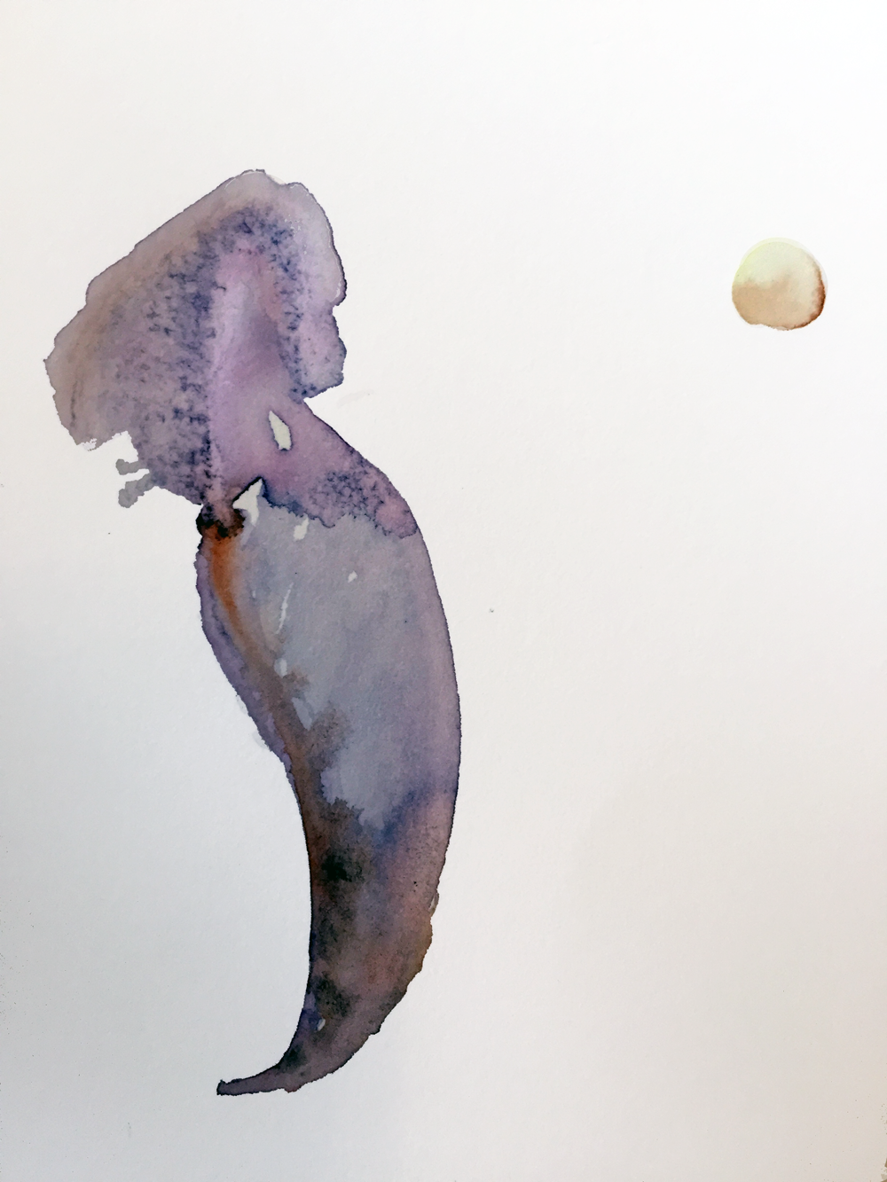 Preliminary watercolor study