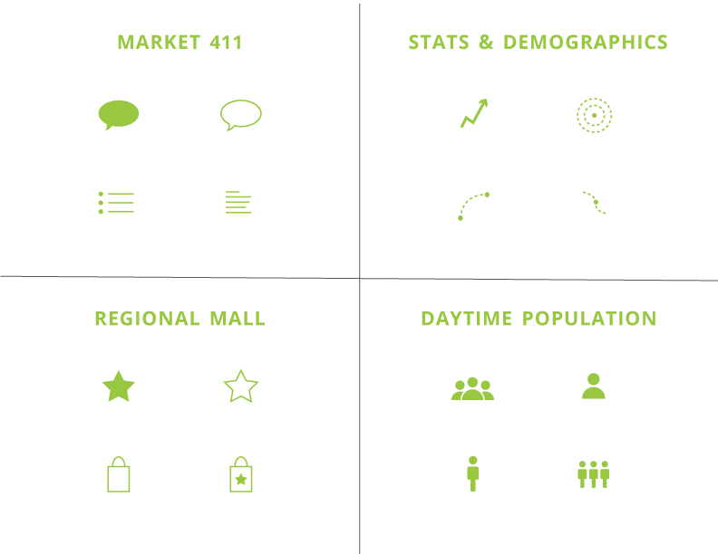 Icon studies (finals in top left of each quadrant)