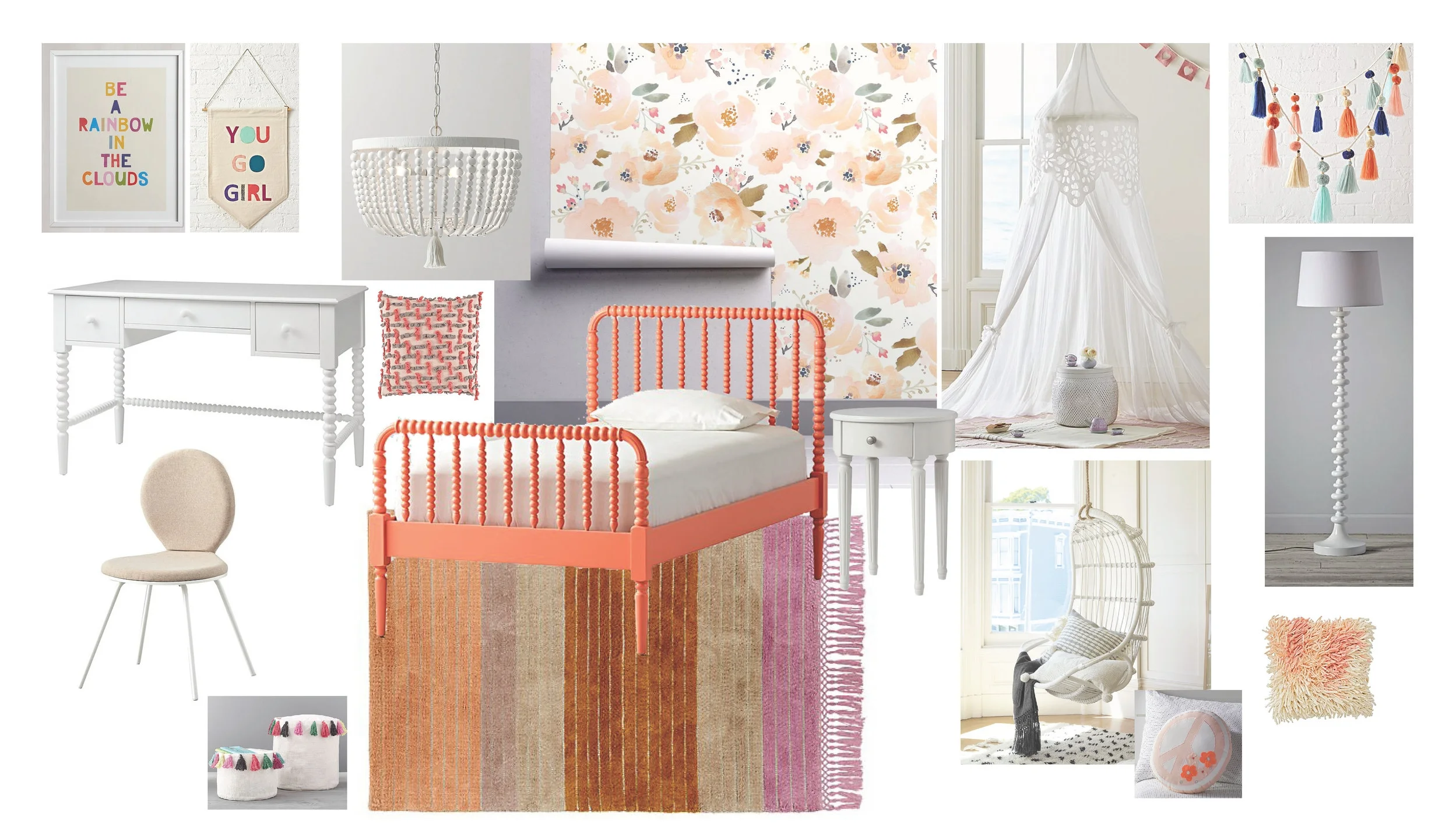 Bedroom FF&E Board 1 Free Spirit