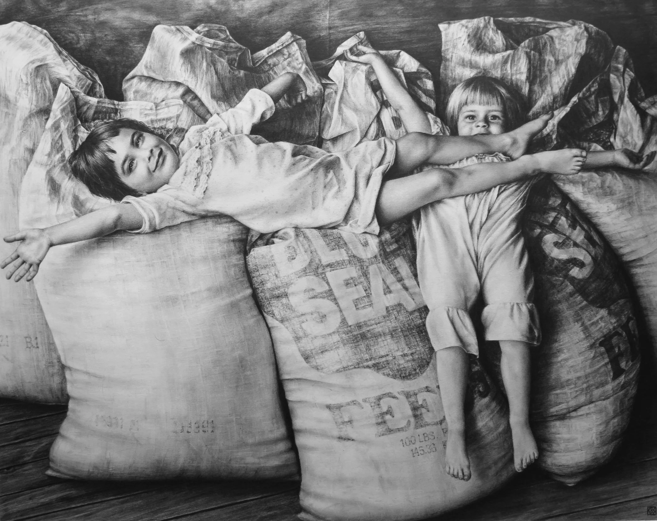 kids graphite. 19x24. 2014