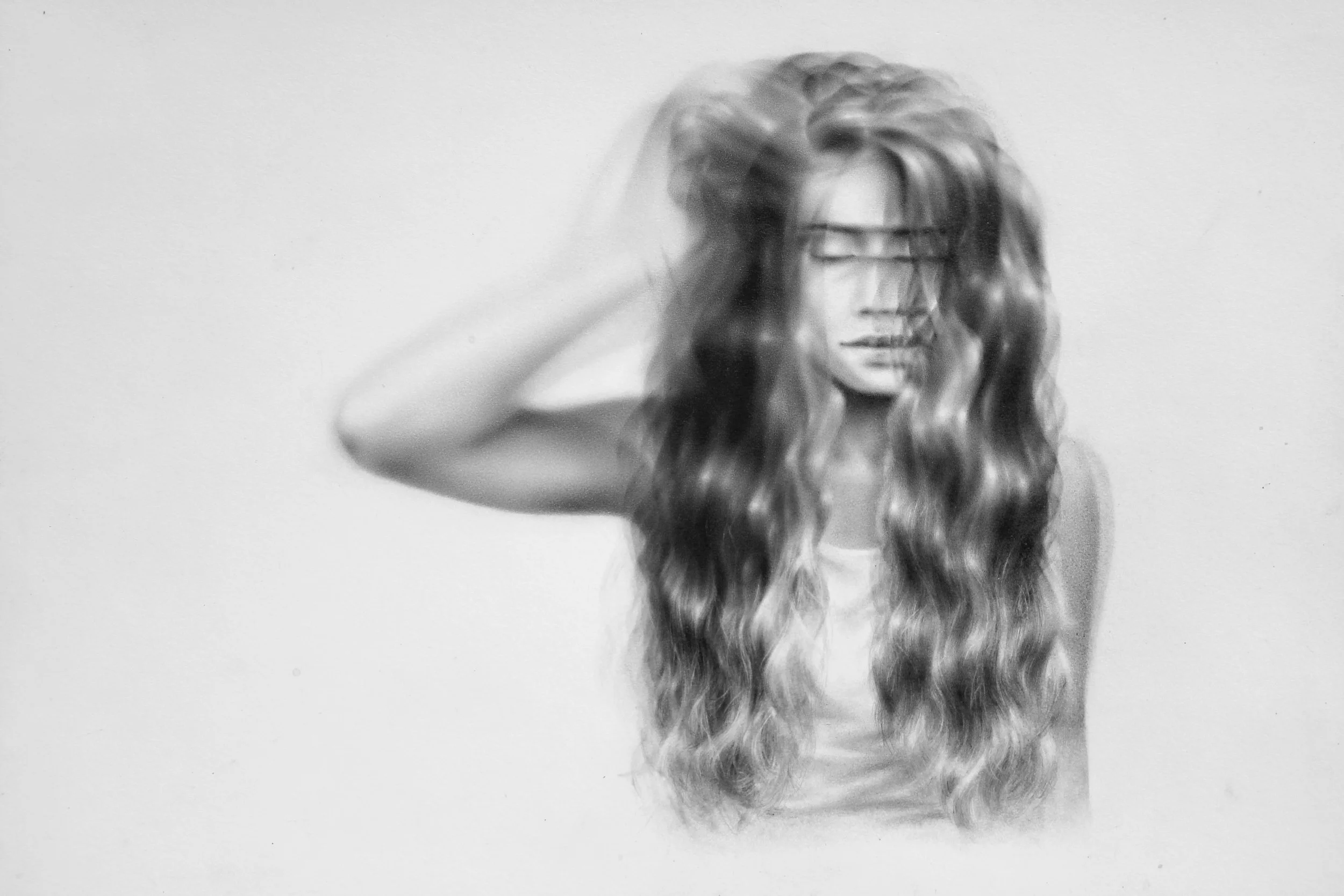 exposure III graphite. 9x12. 2018