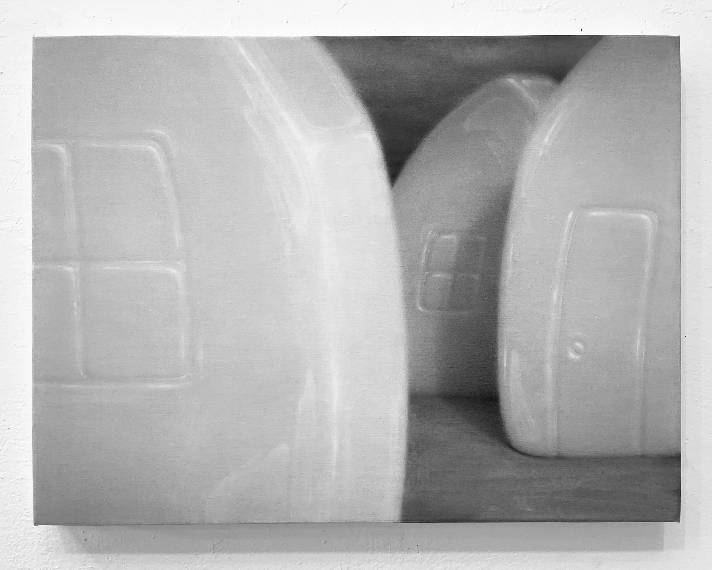   variations on a theme   graphite on linen. 18x24. 2024 