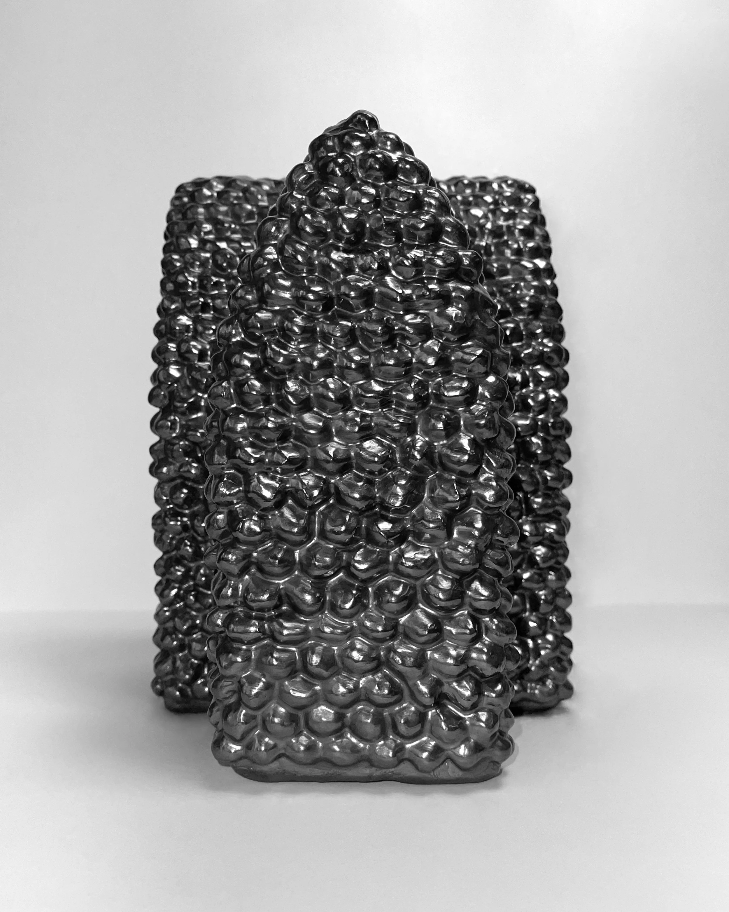   come home -  view 3    graphite over clay. 9.5×8×7. 2025 