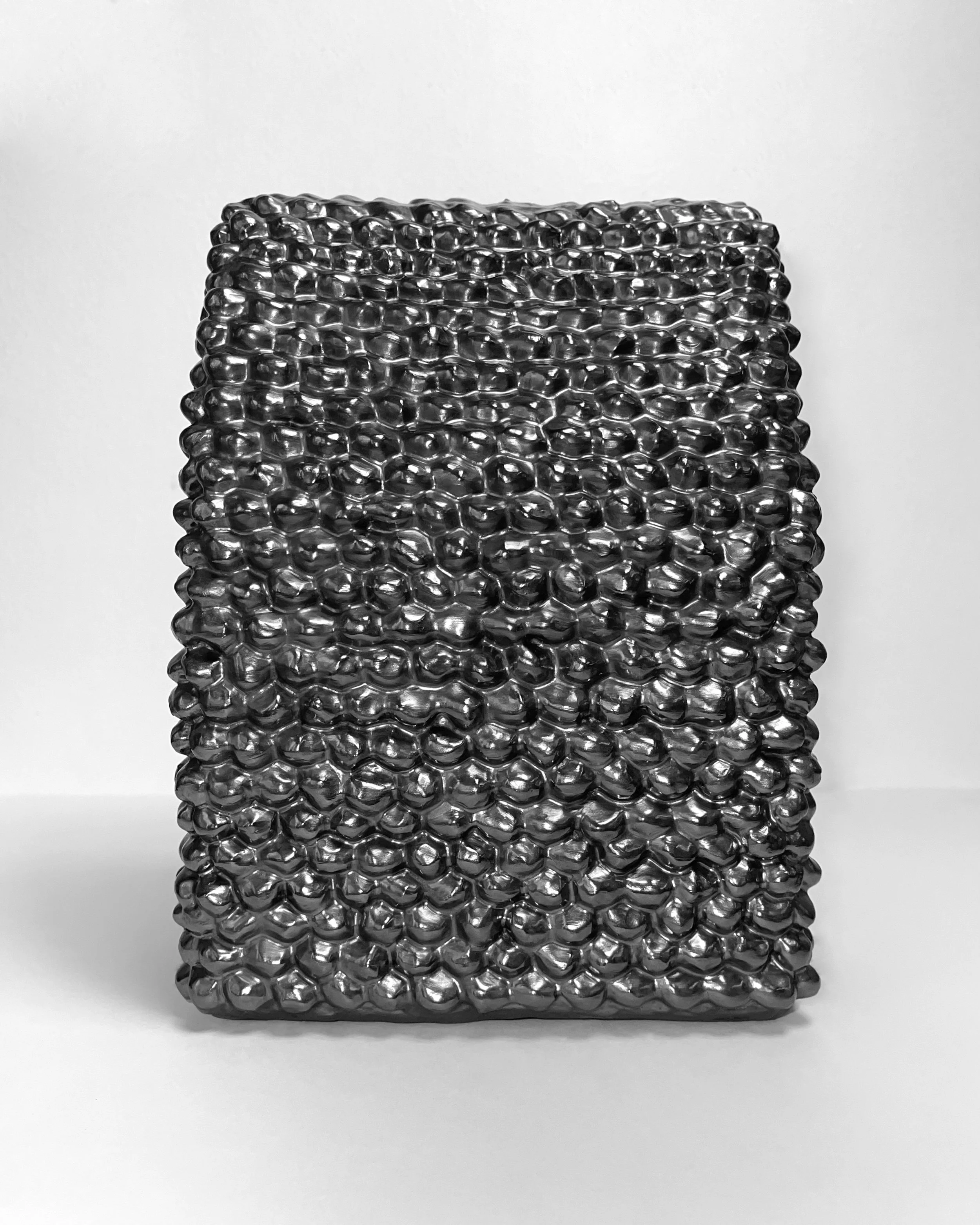   come home -  view 4    graphite over clay. 9.5×8×7. 2025 