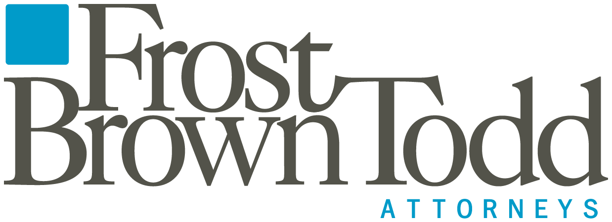 Logo for Frost Brown Todd Attorneys with a blue square in the top left corner.