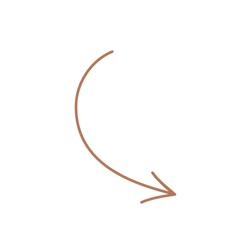 Black background with a beige arrow curving downward and to the right.