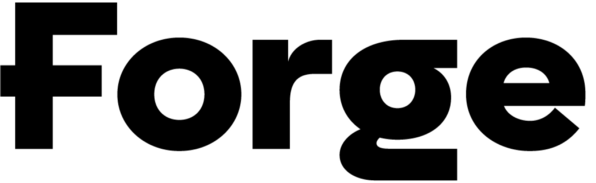 The word 'Forge' written in bold black letters on a white background.