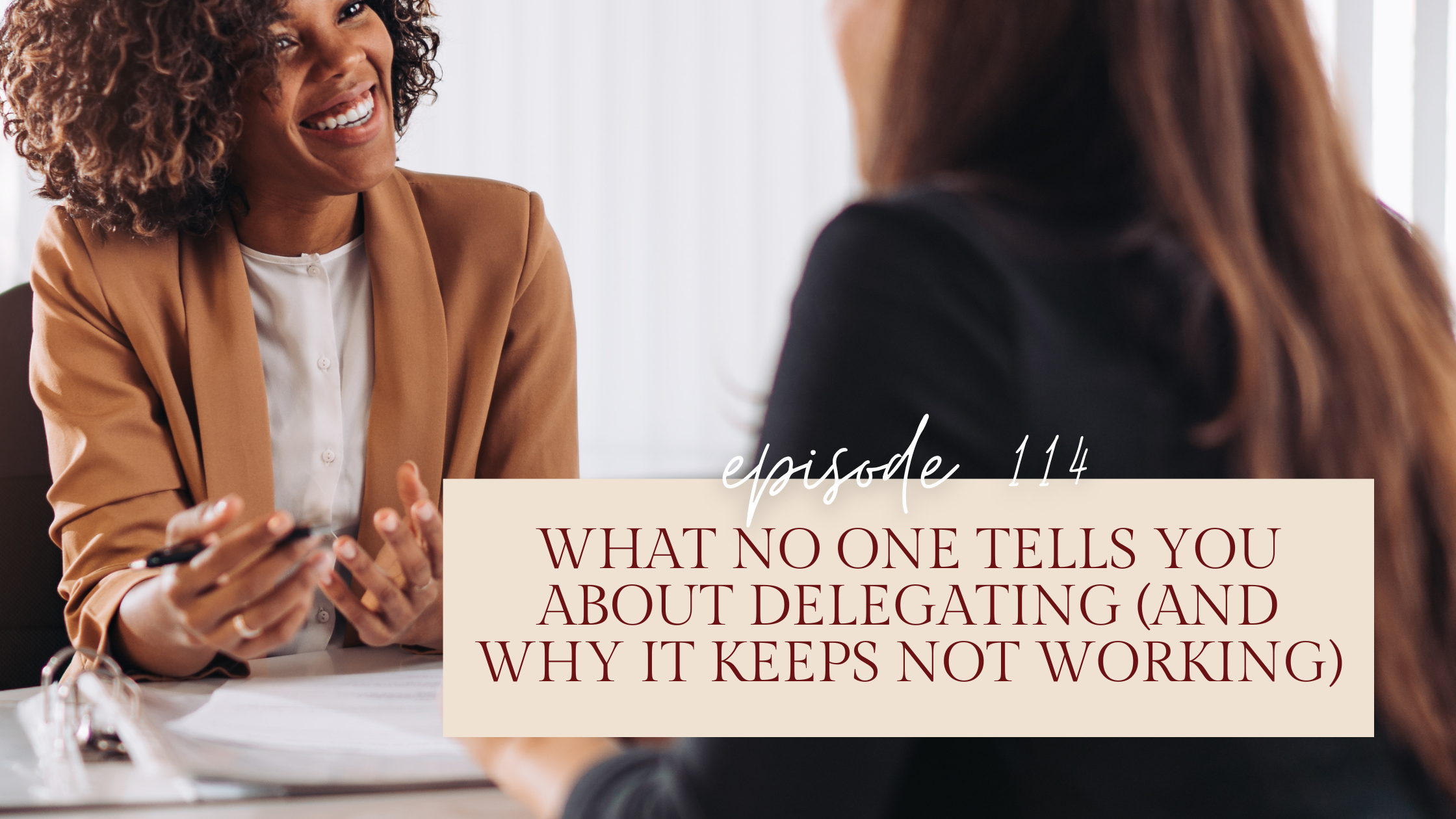 learning to delgate as a working mom