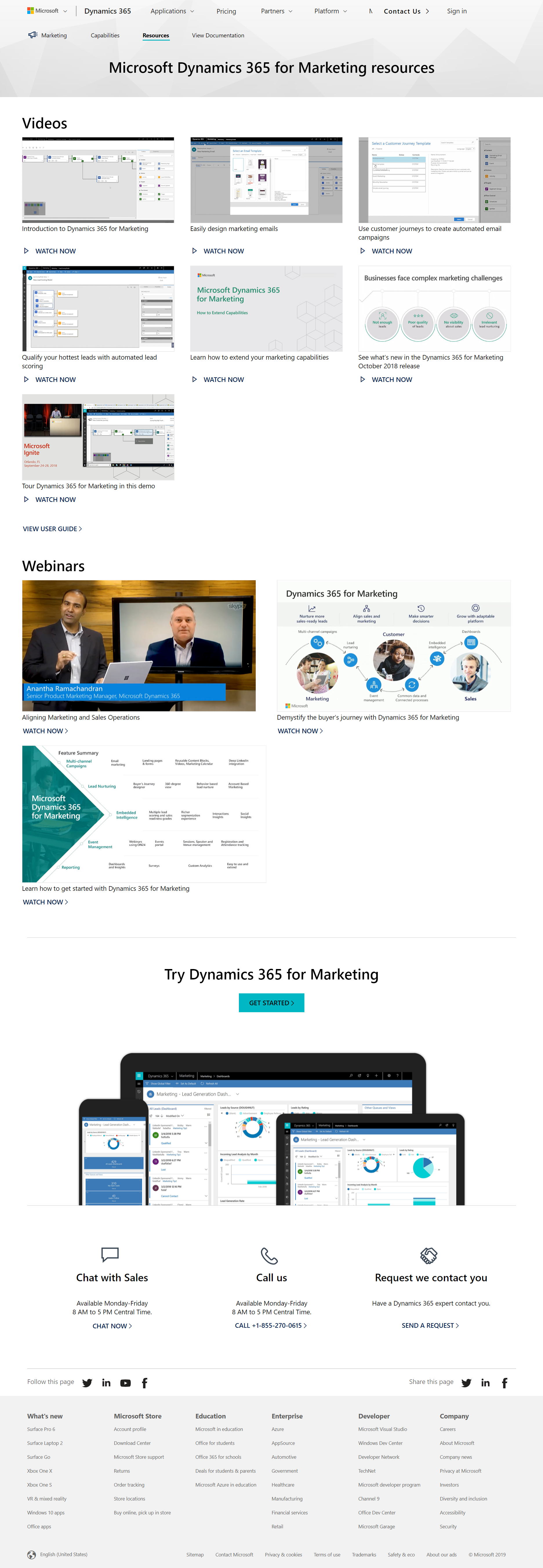 Dynamics 365 Marketing Resources