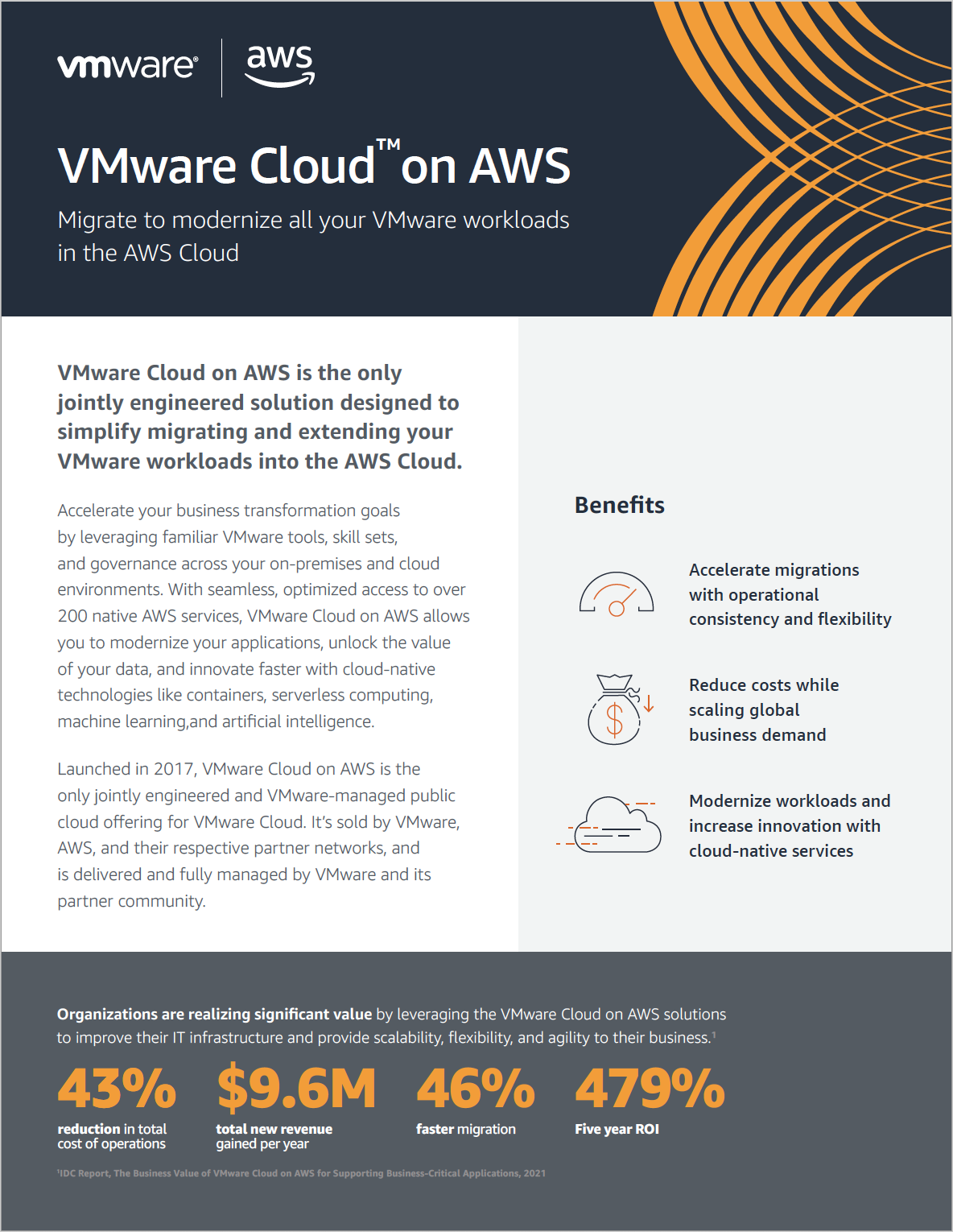 VMware Cloud on AWS Solution Brief
