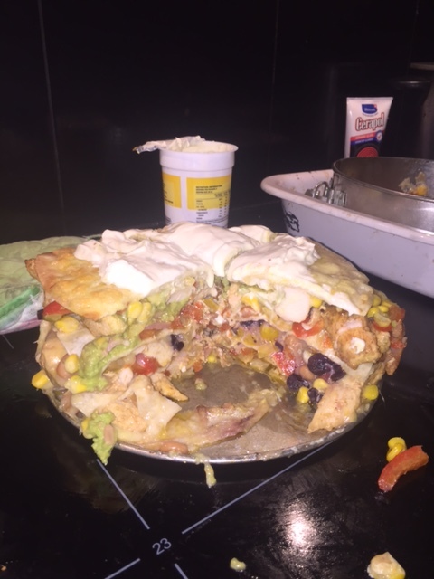 Fajita cake.