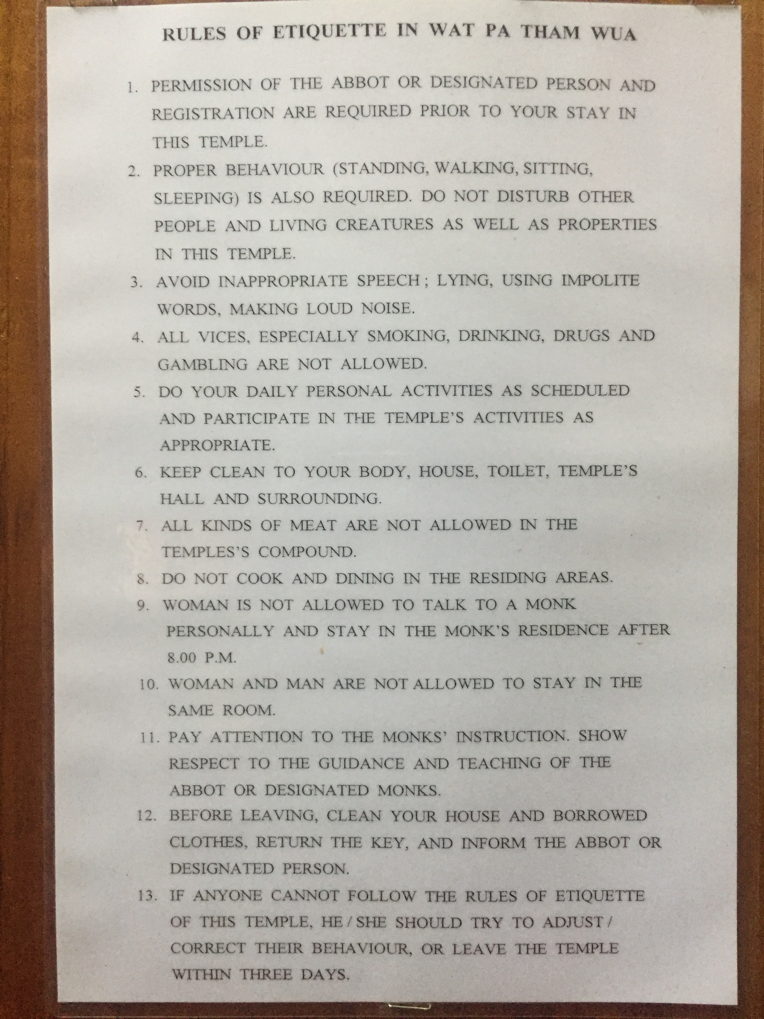 The rules. (Basically no fun...)