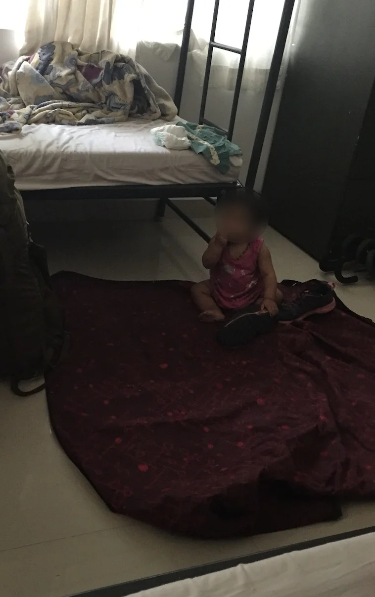 Blurry Baby’s first hostel. (Maybe.)