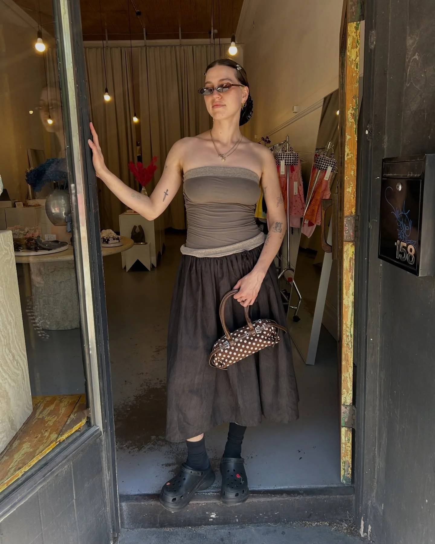 Accessories, dresses &amp; handbag galore ✨🤎 Here every day that&rsquo;s not a public holiday over the Chrissy period, see you soon x