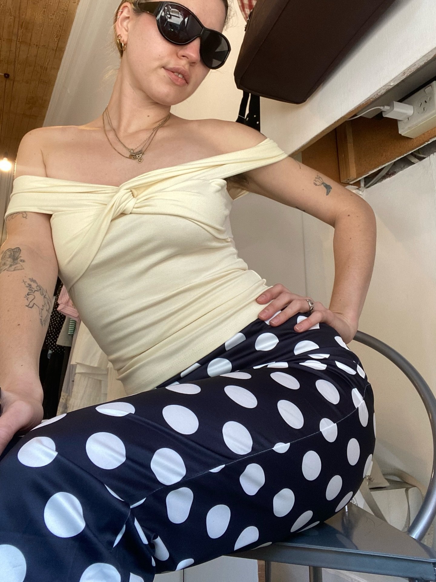 we&rsquo;re still loving polka dots over here 👙✨🩷

monnie wears Sunday Social sunglasses, top, capris &amp; bag!

ALL ITEMS in store now! DM for prices &amp; purchase 💋