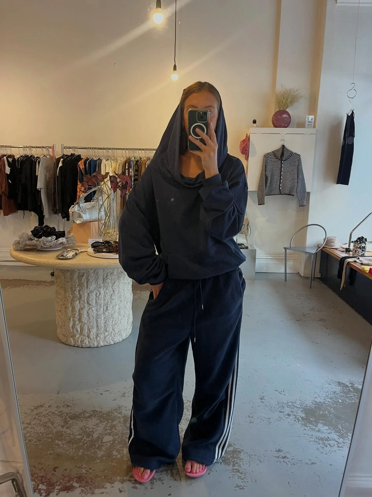 We know it&rsquo;s still warm but tomorrows blowing in a cool spell so rug up with this little outfit🔥🔥🔥 Both only $79 each!