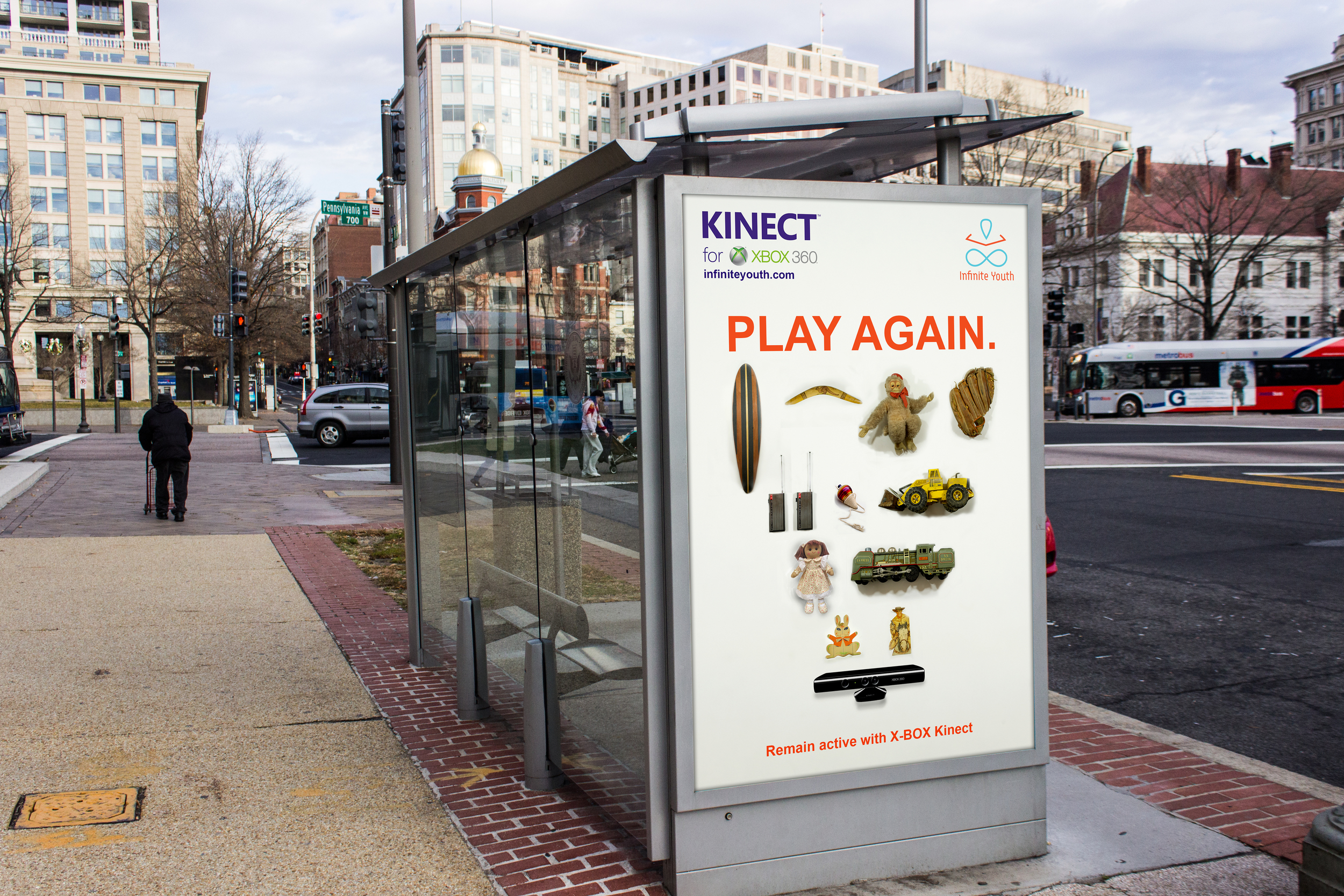 Out of Home Bus Station Ad