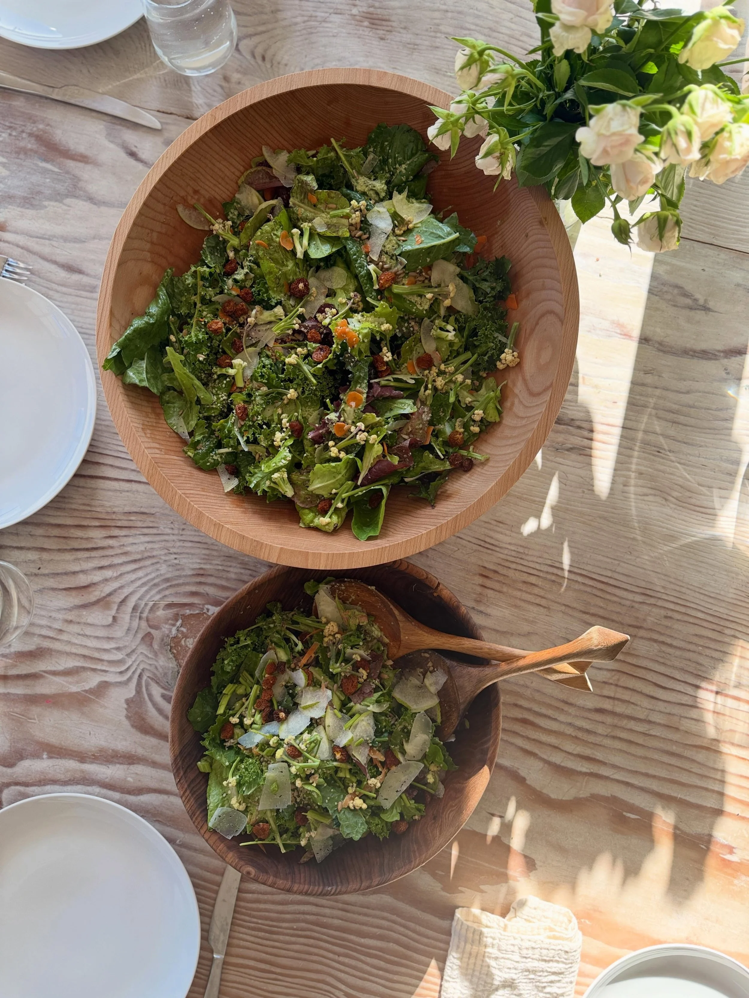 One of these a day&hellip; helps in so many ways!! 
That&rsquo;s our salad motto 🥬
From garden to table love.