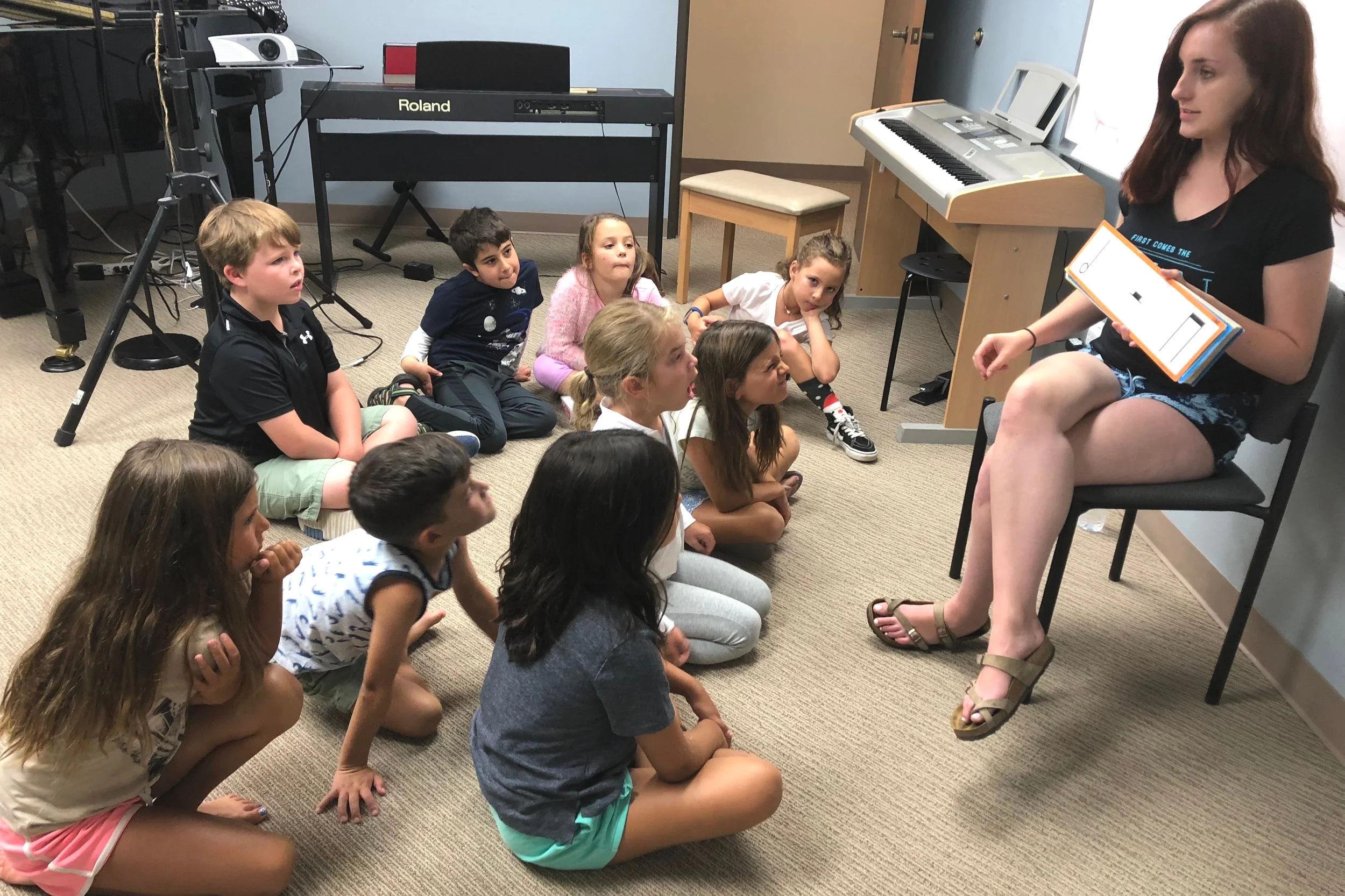 Kids learn rhythm.