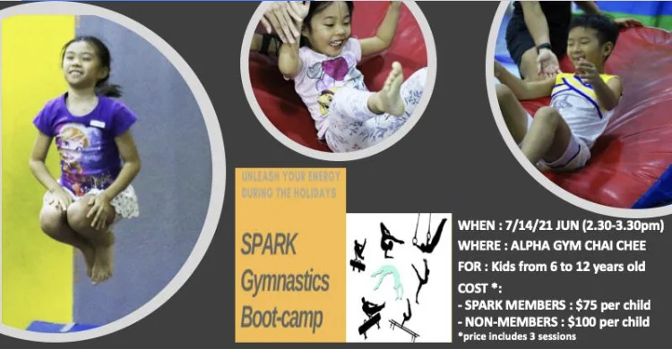 Bounce, Balance and Roll : Gymnastics Boot Camp for ADHD children (held over 3 sessions on 7, 14 & 21 JUN 2019)