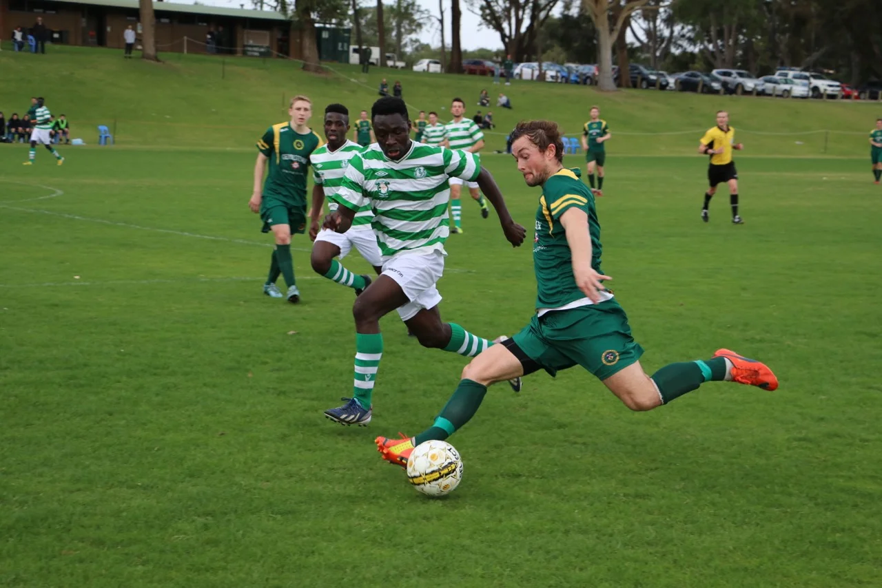 Robbie Black fires a cross into the box - Photo Courtesy of Gabriele Maluga