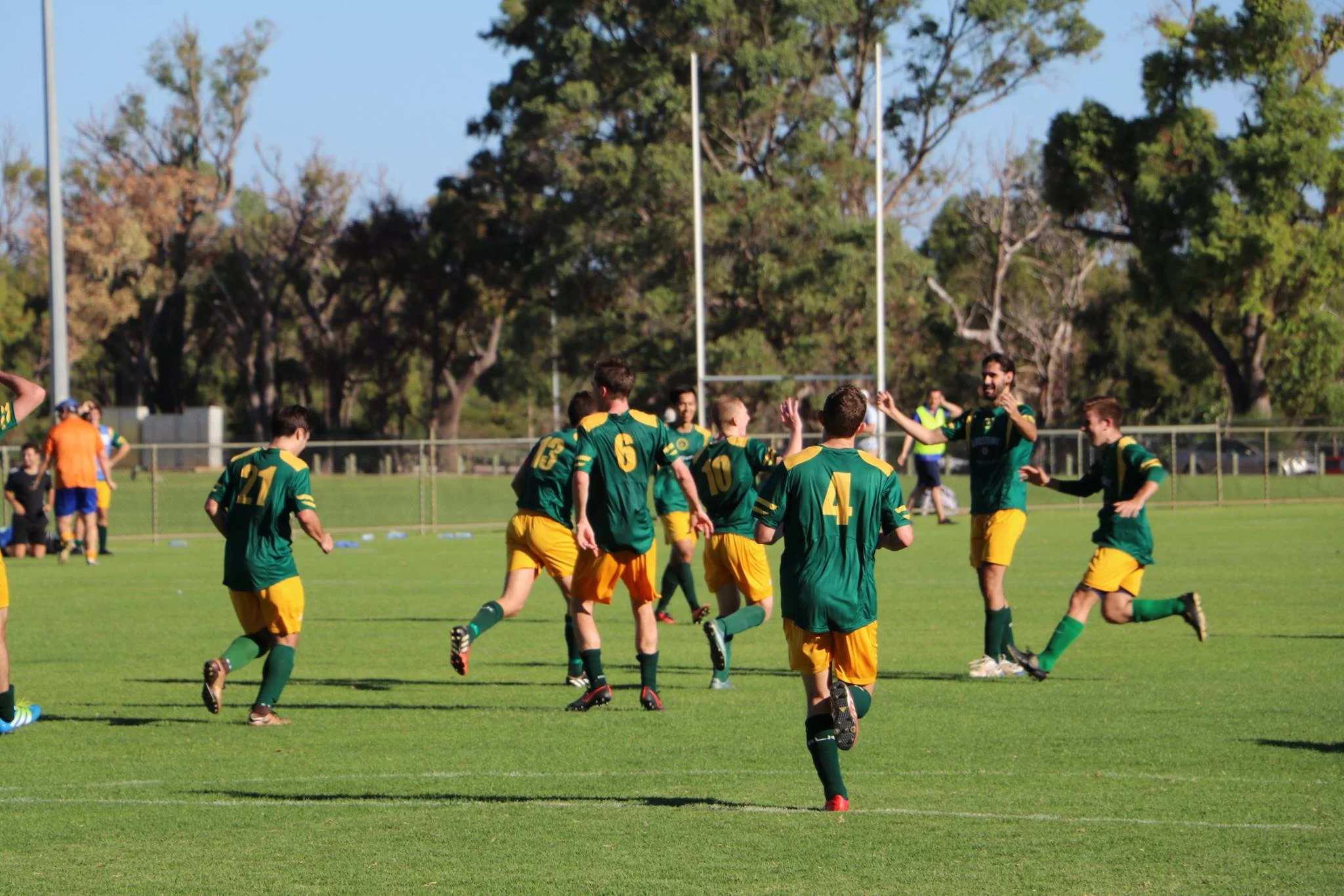 alex kretowicz celebrates scoring a late winner over western knights