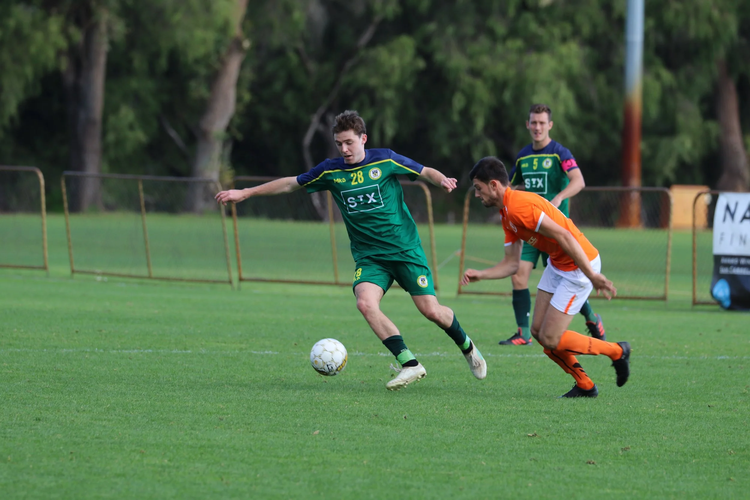 MAN OF THE MATCH CONOR DEVLIN ON THE BALL - CREDIT: GABRIELE MALUGA