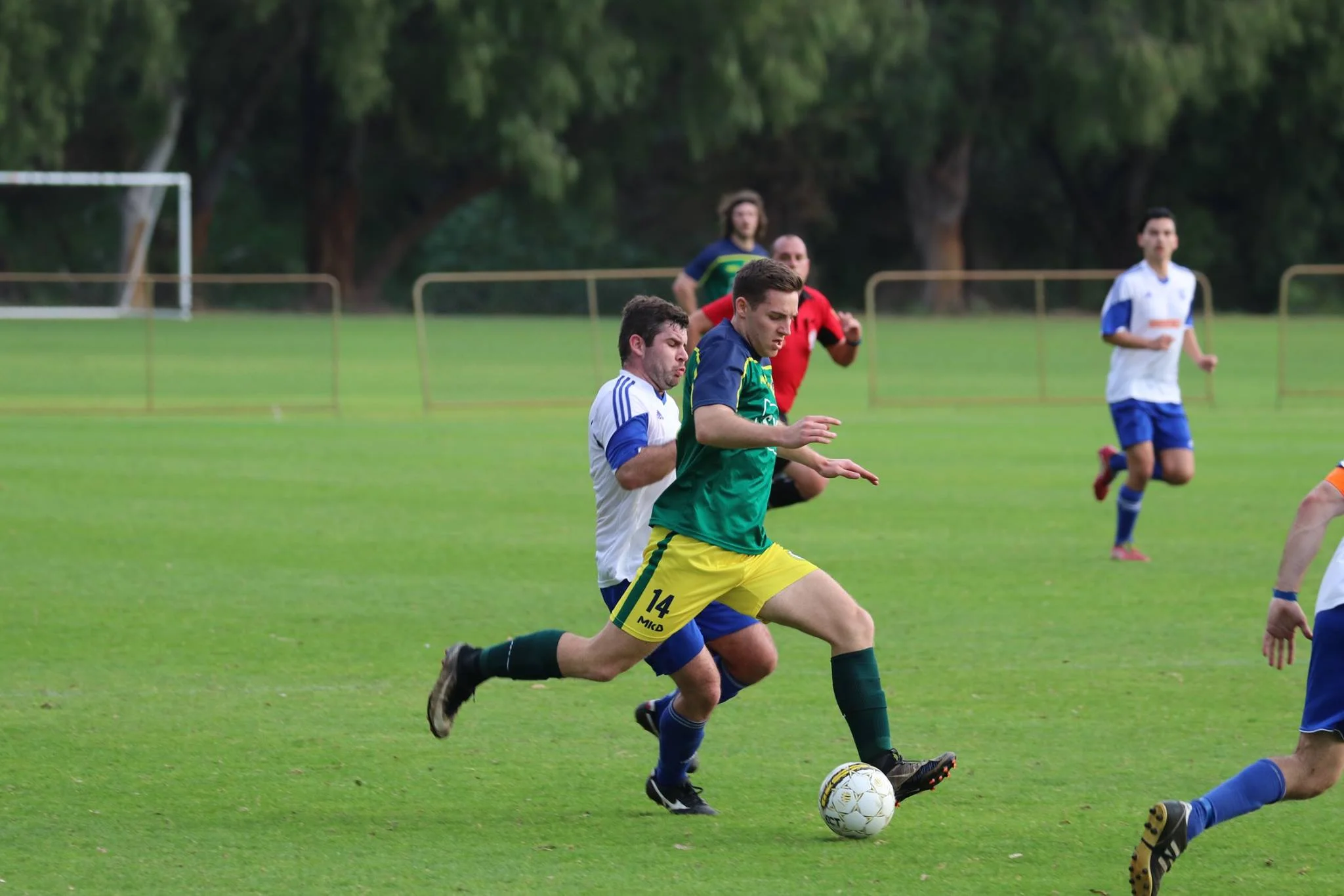 BRANDON NAUDE ON THE RUN AGAINST JOONDALUP CITY LAST YEAR - CREDIT: GABRIELE MALUGA
