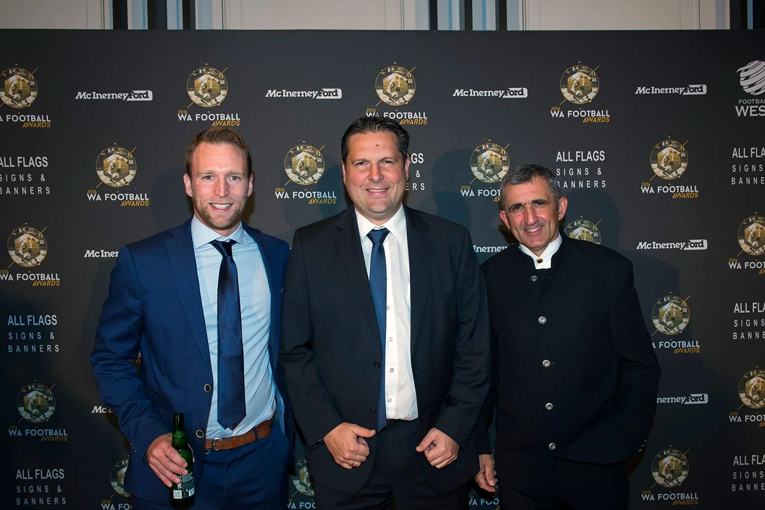 Michael Janssen (centre) and Vinny Kapur (right) have extended their contracts.