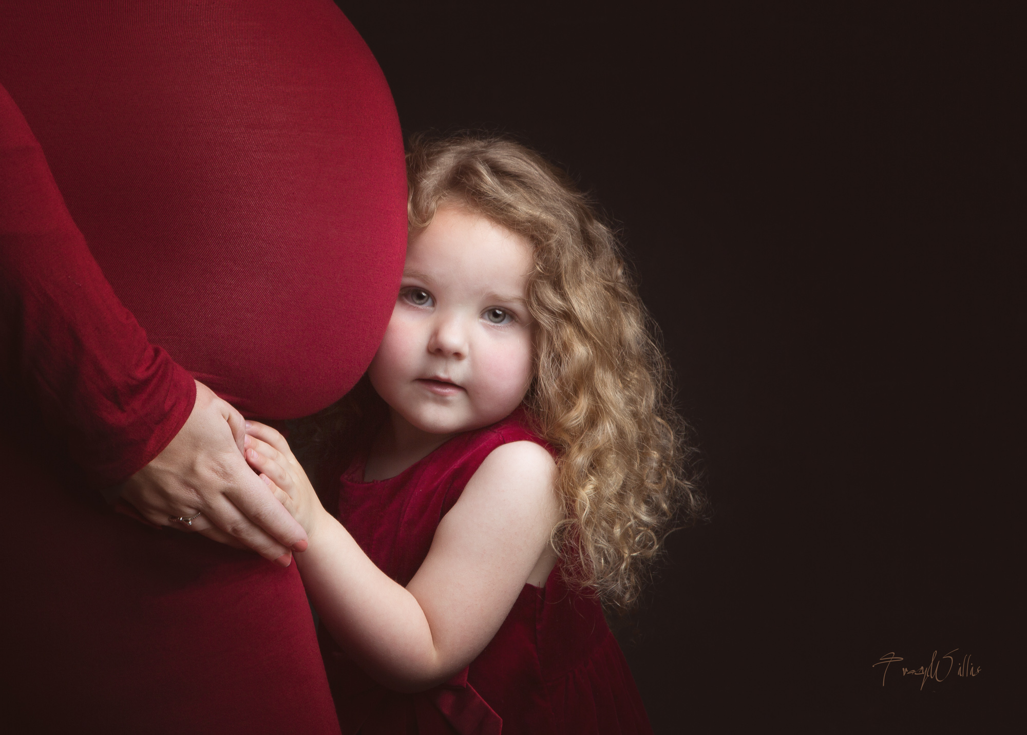 Beautiful daughter and pregnant mum to be
