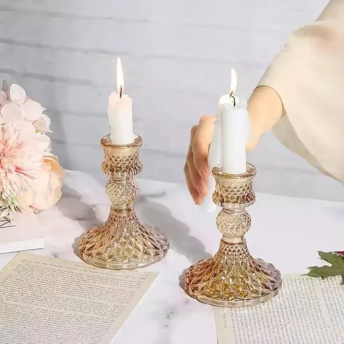 Argyle Taper candle holder.webp
