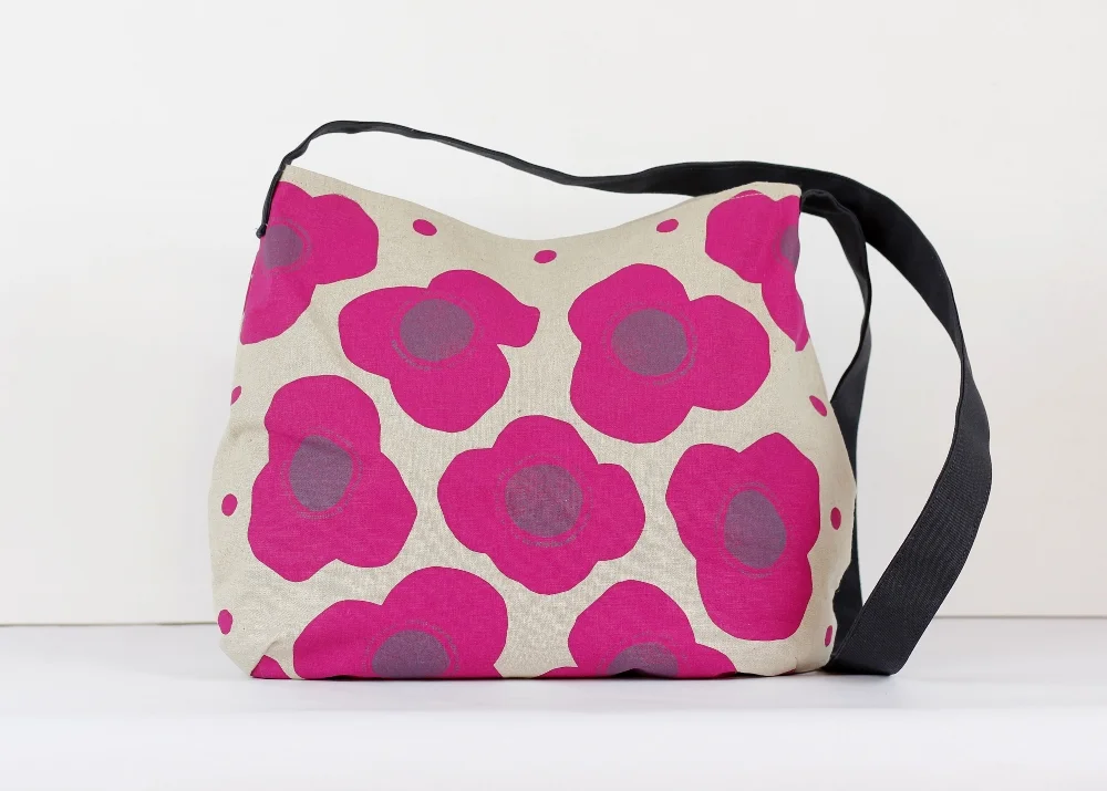 poppies messenger bag