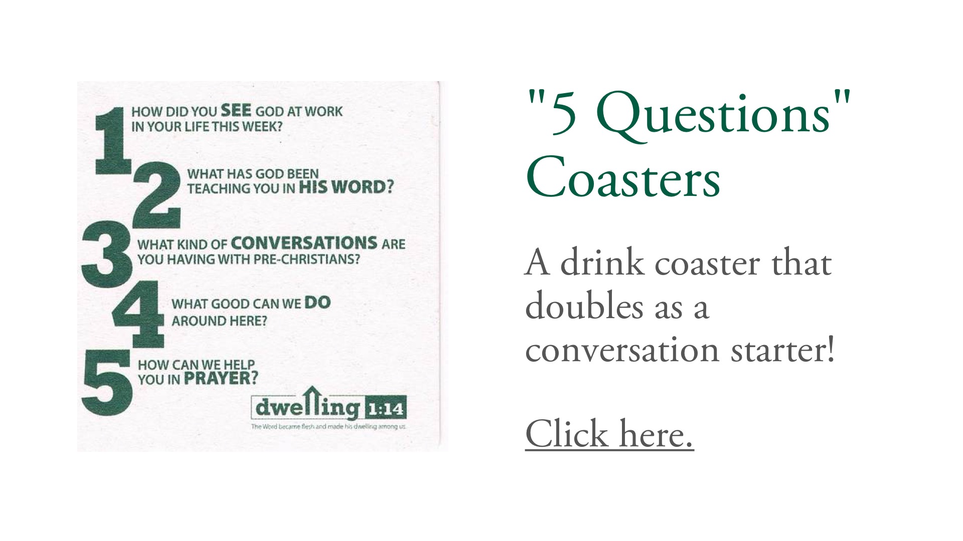 "5 Questions" Coasters