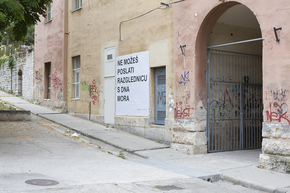 You can not send a postcard from the bottom of the sea