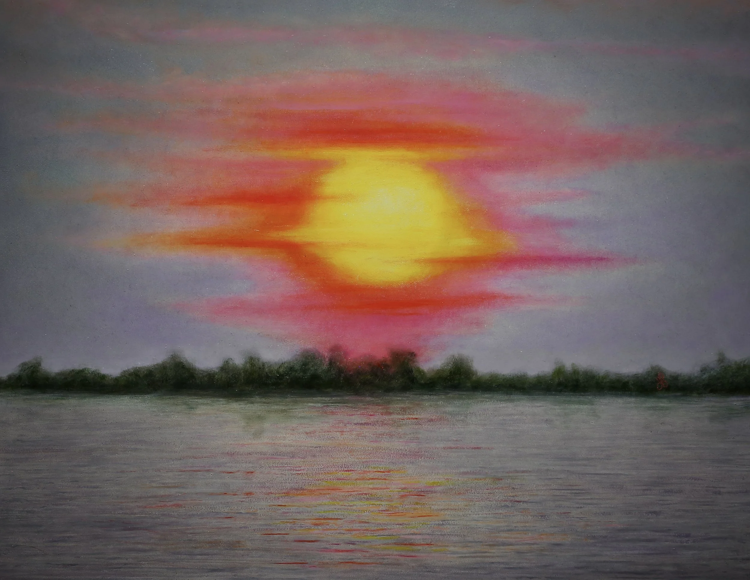 Canadian Wildfire Over Lake Erie