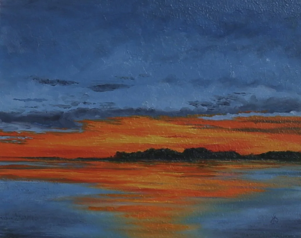  Oil on primed Artefex aluminum composite panel 8 x 10 inches unframed 