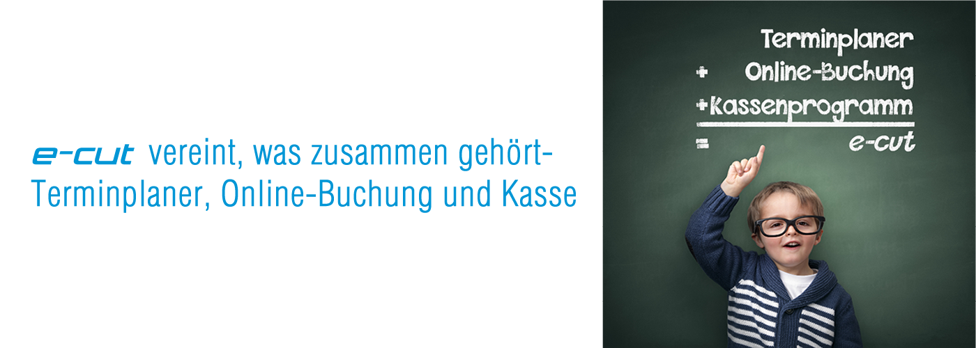 Meine Empfehlung im Bereich Kassensystem für Friseur/ Kosmetikunternehmen! Wer auf der Suche nach einem innovativen Kassensystem ist und eine All-Inlkusiv-Lösung sucht, der ist bei e-cut an der richtigen Adresse! Sehr gute Konditionen, ein perfektes System, optimaler Support und kompetente und sehr professionelle und verlässliche Ansprechpartner! Mehr Infos findet Ihr auf der Facebook Fan Page auf https://www.facebook.com/ecut.Salonsoftware/ und auf deren Website www.e-cut.de Sehr positiv zu bewerten ist der integrierte Terminplaner und die diversen Marketingmodule.