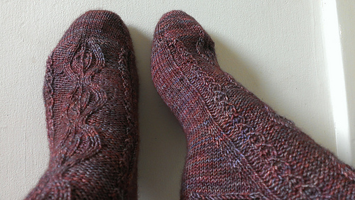 Under a Rose Moon Socks