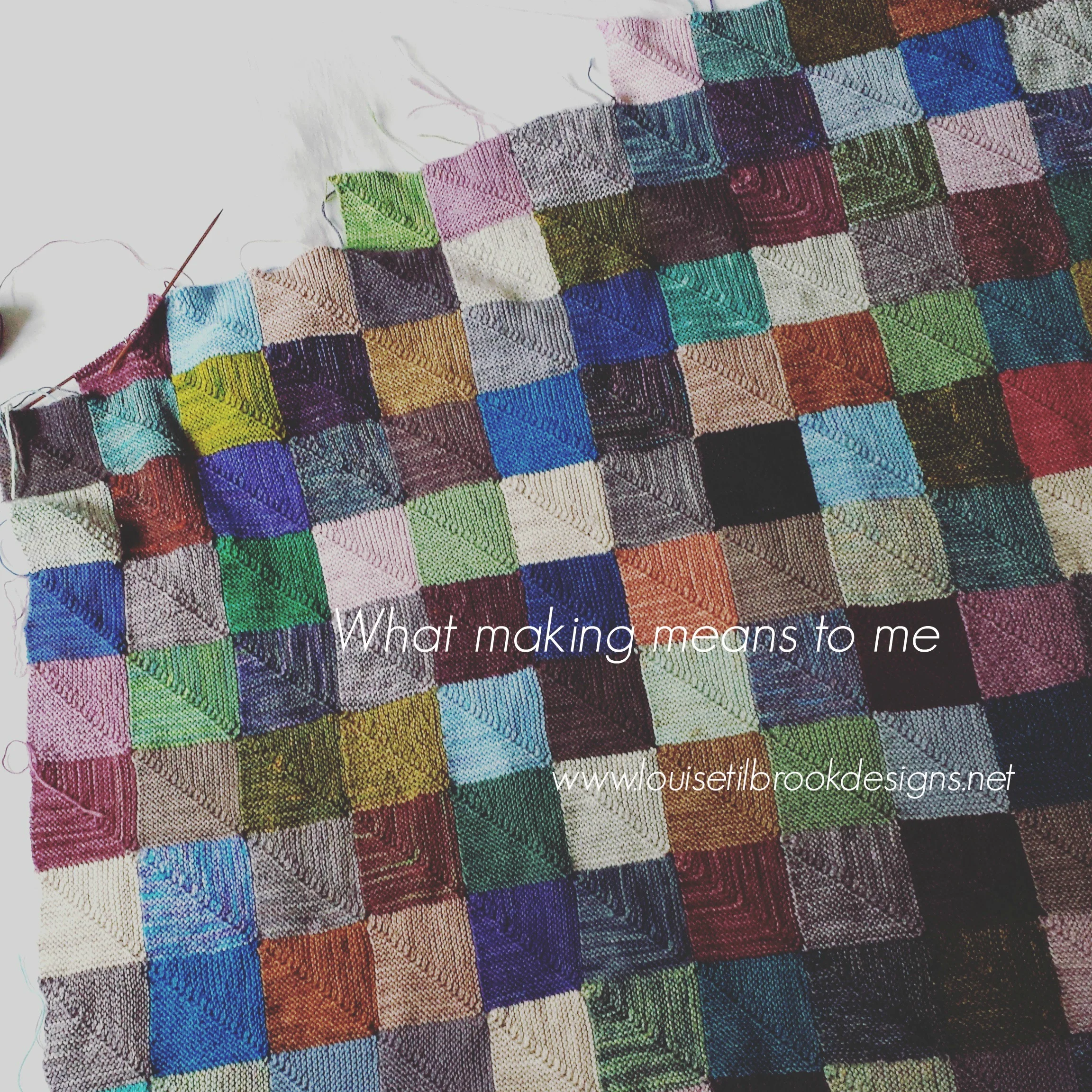 My long-standing comfort WIP: meet SockYarnBlankie