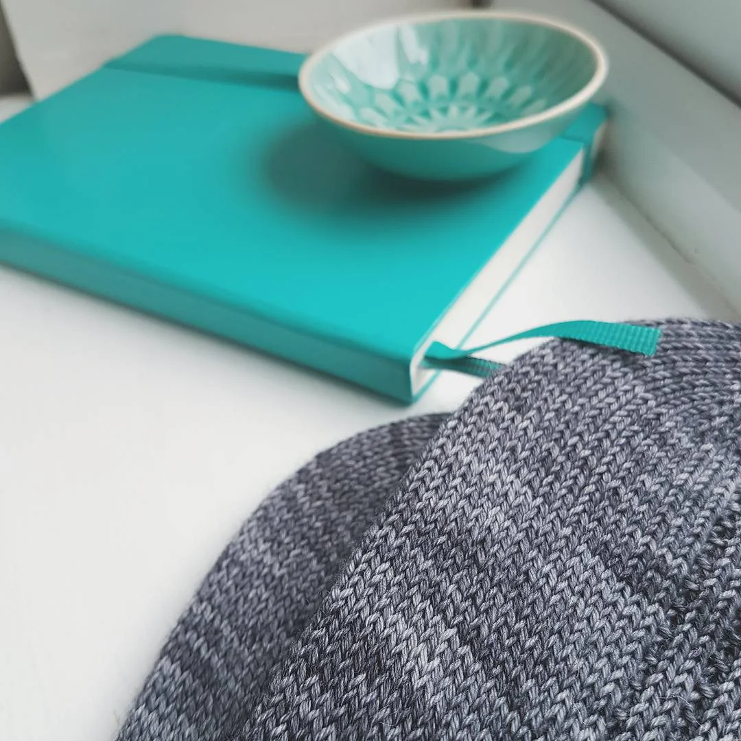Blocking socks and making notes