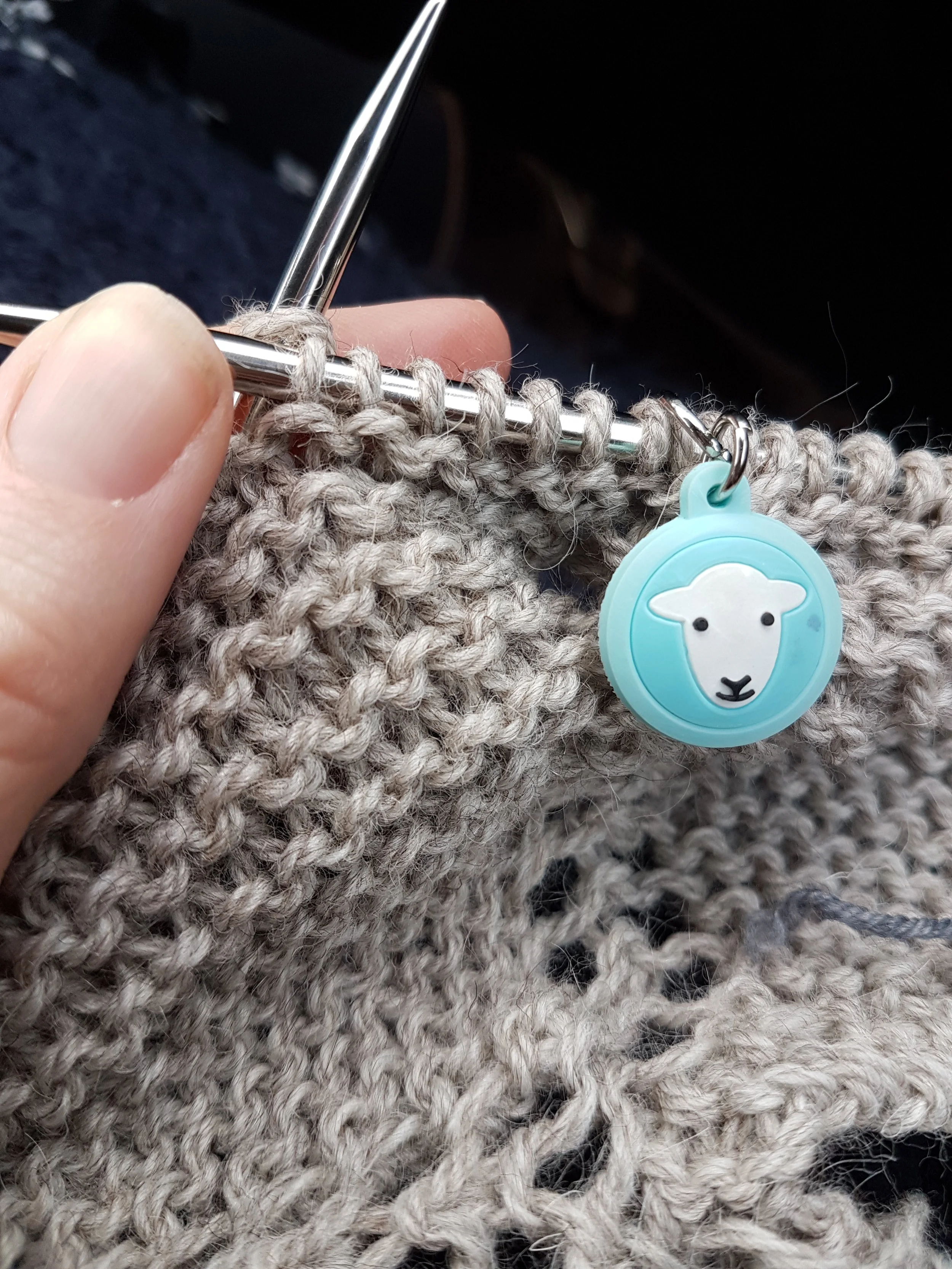 Garter stitch in Cumbria DK from The Fibre Co.