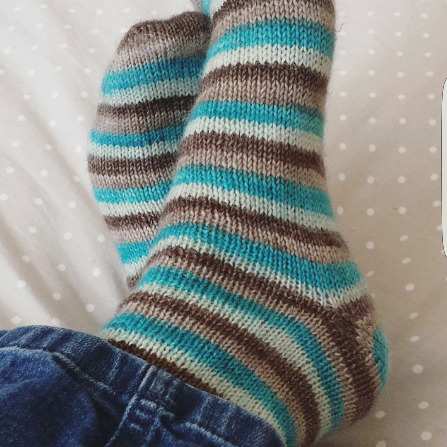 Stripy socks in Britsock from the Knitting Goddess
