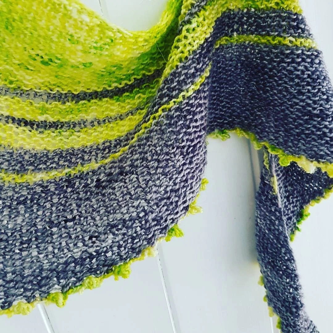 Fuss Free Festival Shawl in yarn from Countess Ablaze 
