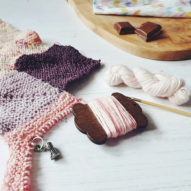 Beginnings of a mitered square blanket - yes, another one :)