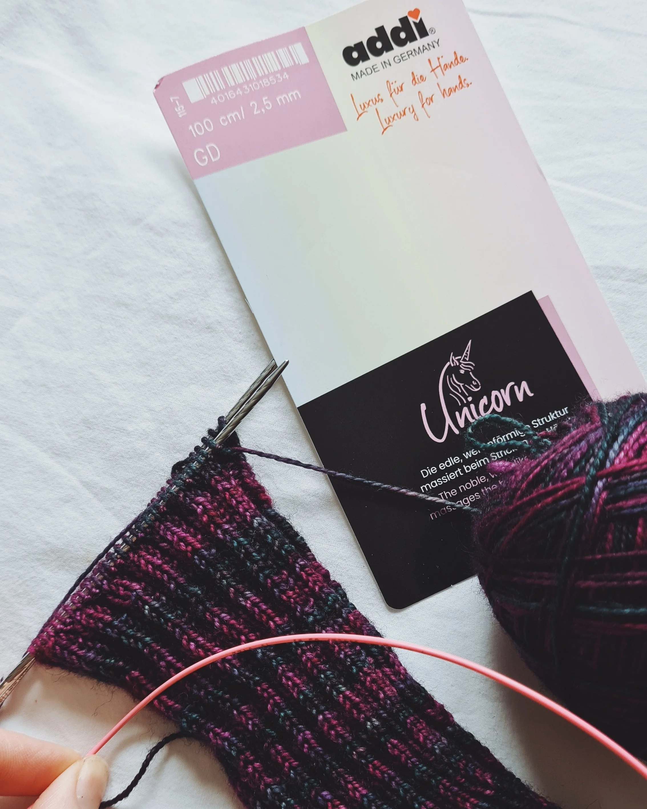 Addi Unicorn Circular Needles A Review Louise Tilbrook Designs
